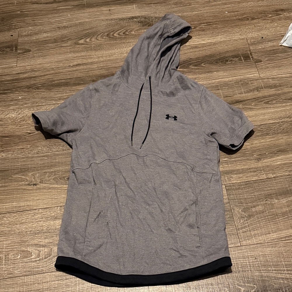 Under Armour Charcoal Short Sleeve Hoodie